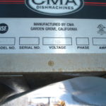 CMA Commercial Dishwasher