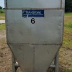 TranStore Rolling Stainless Steel Hopper Bin