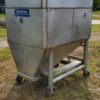 TranStore Rolling Stainless Steel Hopper Bin