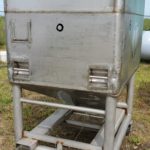 TranStore Rolling Stainless Steel Hopper Bin