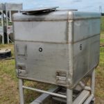 TranStore Rolling Stainless Steel Hopper Bin