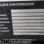 Lock Inspection Systems Checkweigher