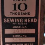 Fischbein Pedestal Sewing Head