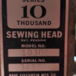 Fischbein Pedestal Sewing Head